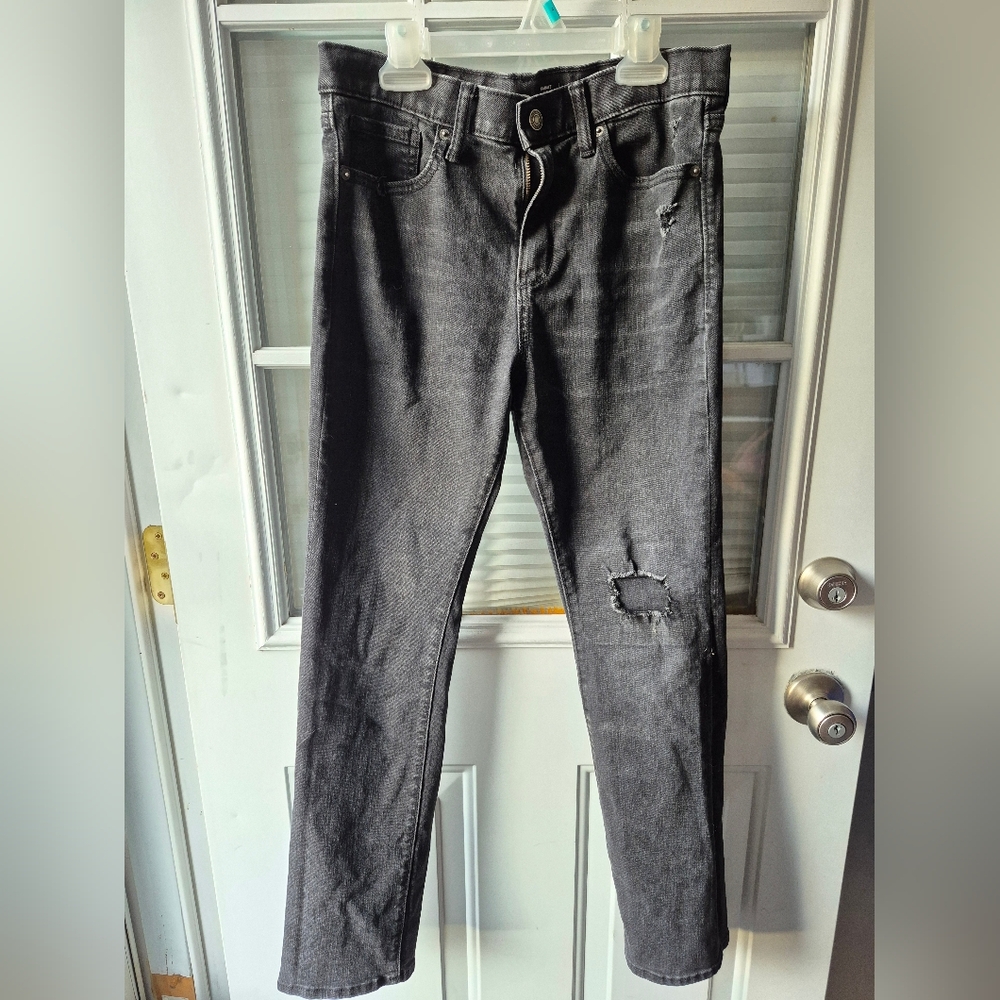 Old Navy Kids Charcoal Distressed Jeans